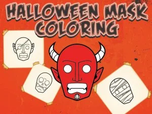 Unleash Your Creativity with Halloween Mask Coloring Book - A Fun Online Game for Kids